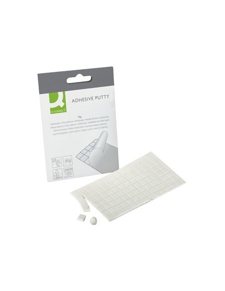 SUJETACOSA MASILLA Q-CONNECT ADHESIVA