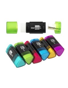 GOMA DE BORRAR LIDERPAPEL TRIANGULAR CON SACAPUNTAS