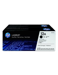 TONER HP LASERJET 1010 1012 1015 1018 1020 1022 3015 3020 3030 3050 3052 3055 12A NEGRO PACK 2 2.000 PAG