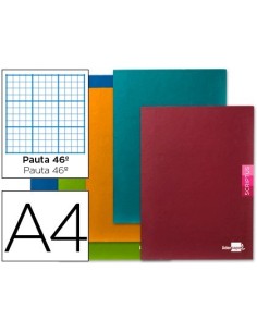 LIBRETA LIDERPAPEL SCRIPTUS A4 48 HOJAS 90G/M2 RAYADO N.46