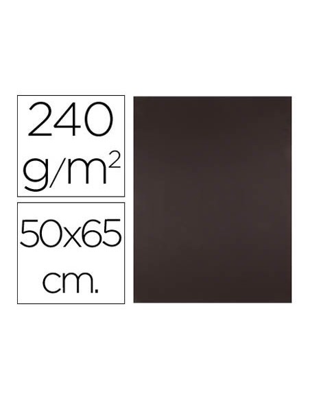 CARTULINA LIDERPAPEL 50X65 CM MARRON OSCURO 240G UNIDAD