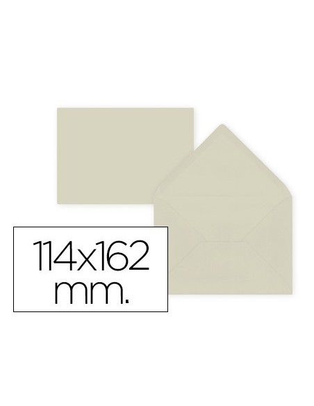 SOBRE LIDERPAPEL C6 BLANCO 114X162 MM 80GR PACK DE 15 UNIDADES