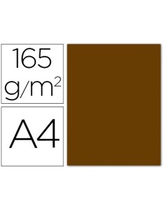 PAPEL COLOR LIDERPAPEL A4 165G / M2 MARRON PERGAMINO PAQUETE DE 9
