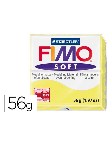 PASTA STAEDTLER FIMO SOFT 57 GR COLOR AMARILLO LIMON