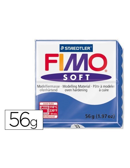 PASTA STAEDTLER FIMO SOFT 57 GR COLOR AZUL BRILLANTE