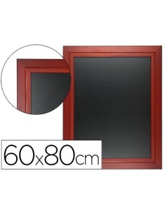 PIZARRA NEGRA LIDERPAPEL MURAL DE MADERA CON SUPERFICIE PARA ROTULADORES TIPO TIZA 60X80CM