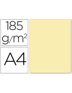 CARTULINA GUARRO DIN A4 CREMA 185 GR PAQUETE 50 HOJAS