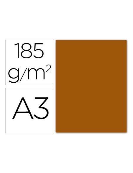 CARTULINA GUARRO DIN A3 CUERO 185 GR PAQUETE 50 HOJAS