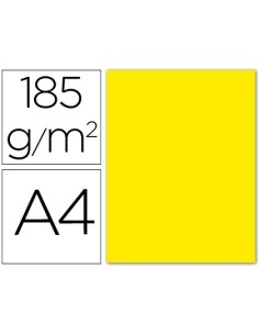 CARTULINA GUARRO DIN A4 GUALDA 185 GR PAQUETE 50 HOJAS