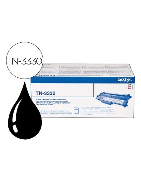 TONER BROTHER TN-3330 PARA IMPRESORAS HL-5440D/5450DN/5470DW/6180DW - 3.000 PAG