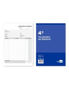 TALONARIO LIDERPAPEL PEDIDOS CUARTO 122