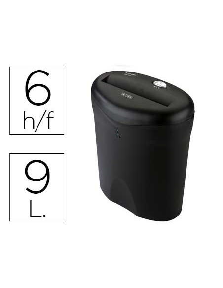 DESTRUCTORA DE DOCUMENTOS Q-CONNECT KF15541 CAPACIDAD DE CORTE 6 H DESTRUYE GRAPAS PEQUEÑAS