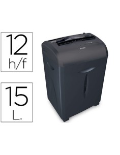 DESTRUCTORA DE DOCUMENTOS Q-CONNECT KF15551 CAPACIDAD DE CORTE 12 H DESTRUYE GRAPAS CLIPS CD Y TARJETAS