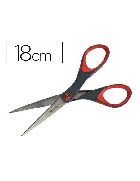 TIJERA OFICINA SCOTCH 18 CM DE ACERO INOXIDABLE CON AJUSTE DE TENSION