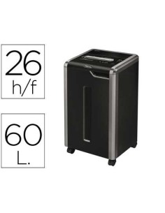 DESTRUCTORA DE DOCUMENTOS FELLOWES 325I CICLO TRABAJO CONTINUO CAPACIDAD DE CORTE 26H CLIPS TARJETAS CD 83L