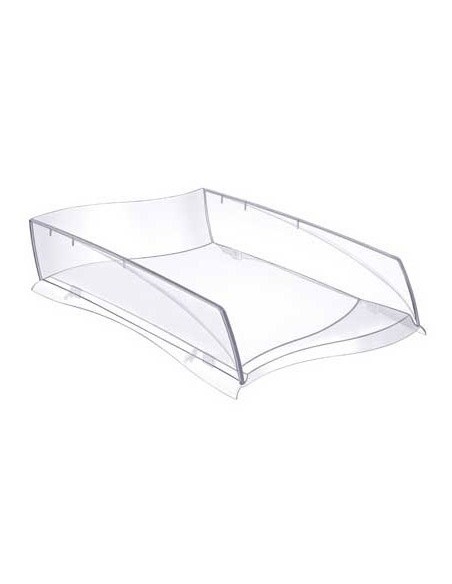 BANDEJA SOBREMESA CEP ELLYPSE PLASTICO TRANSPARENTE 380X275X82 MM