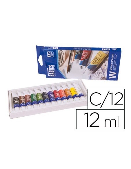 ACUARELA ARTIST CAJA CARTON DE 12 COLORES SURTIDOS DE 12 ML