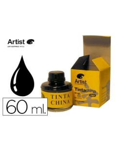TINTA CHINA ARTIST NEGRA FRASCO DE 60 ML