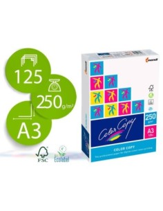 PAPEL FOTOCOPIADORA COLOR COPY DIN A3 250 GRAMOS PAQUETE DE 125 HOJAS