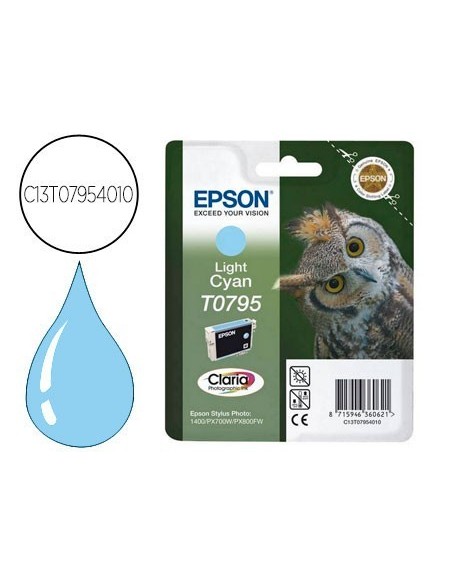 INK-JET EPSON STYLUS TO7954 CIAN CLARO P50 PX650 700W 710W 720WD 730WD 800FW