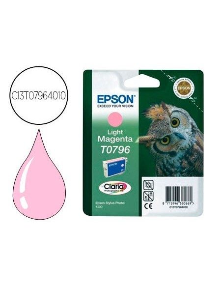 INK-JET EPSON STYLUS TO7964 MAGENTA CLARO P50 PX650 700W 710W 720WD 730WD 800FW