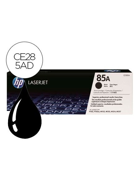 TONER HP LASERJET CE285A NEGRO 1600 PAG PACK 2