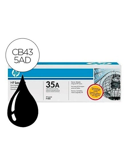TONER HP LASERJET CB435AD NEGRO 1500 PAG PACK 2