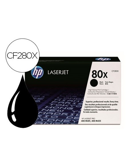 TONER HP LASERJET CF280X NEGRO 6900 PAG