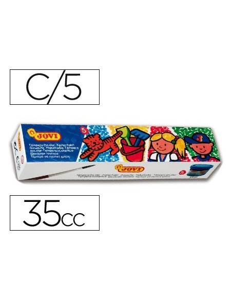 TEMPERA JOVI 35 ML 5 COLORES SURTIDOS