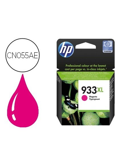 INK-JET HP 933XL MAGENTA CN055AE OFFICEJET 6100/6600/6700 PREMIUM CAPACIDAD 825 PAG