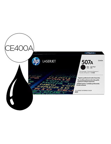 TONER HP 507A LASERJET M551/M570/PRO 500 NEGRO 5500 PAG
