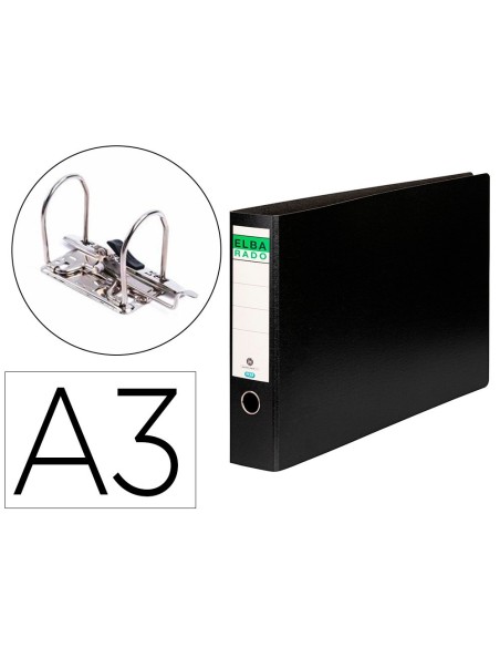 ARCHIVADOR DE PALANCA ELBA DIN A3 APAISADO LOMO 80 MM 320X480 MM