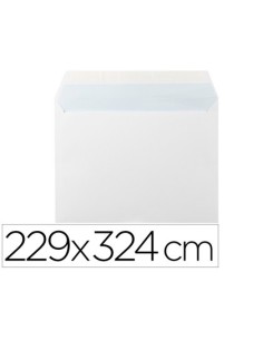 SOBRE LIDERPAPEL N 14 BLANCO DIN C4 229X324 MM TIRA DE SILICONA PAQUETE DE 25 UNIDADES