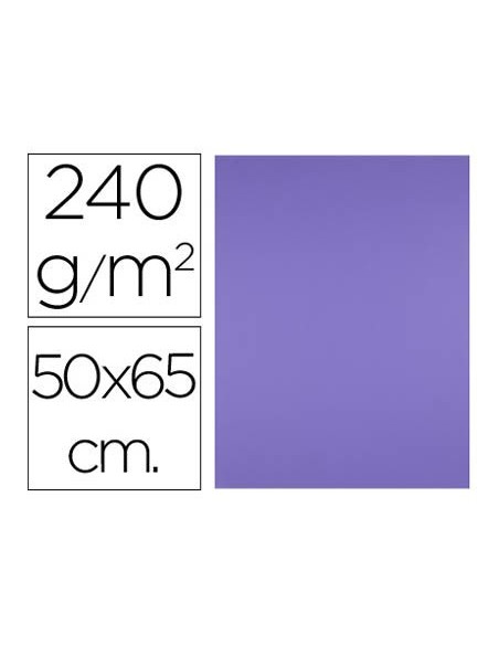 CARTULINA LIDERPAPEL 50X65 CM 240 G/M2 PURPURA