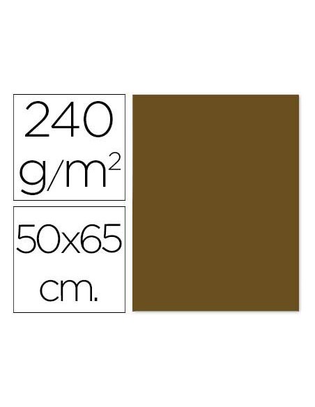 CARTULINA LIDERPAPEL 50X65 CM 240 G/M2 MARRON CLARO