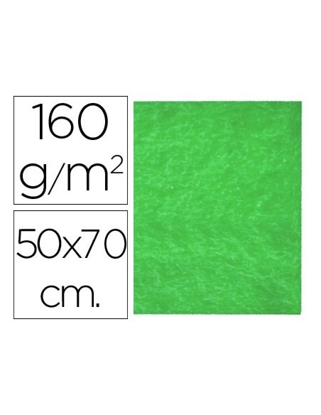 FIELTRO LIDERPAPEL 50X70CM VERDE 160G/M2