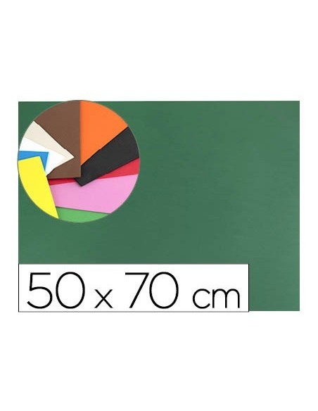 GOMA EVA LIDERPAPEL 50X70CM 60G/M2 ESPESOR 1.5MM VERDE OSCURO