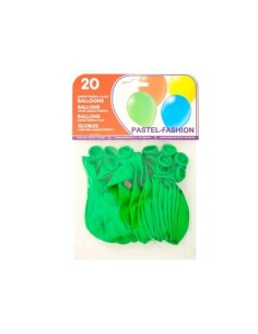 GLOBO 100% LATEX BIODEGRADABLE VERDE PISTACHO BOLSA DE 20 UNIDADES