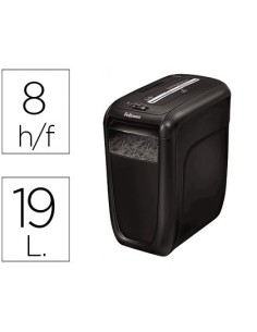 DESTRUCTORA DE DOCUMENTOS FELLOWES 60 CS CAPACIDAD DE CORTE 10 HOJAS DESTRUYE CLIPS GRAPAS Y TARJETAS