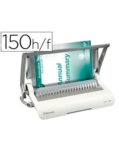 ENCUADERNADORA PARA CANUTILLO FELLOWES STAR+150 PERFORA 15 HOJAS TAMAÑO DIN A4 ENCUADERNA HASTA 150 HOJAS