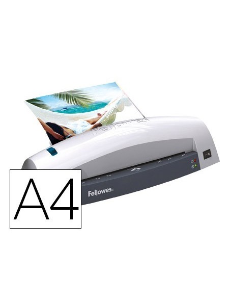 PLASTIFICADORA FELLOWES LUNAR A4 2 RODILLOS HASTA 125 MICRAS