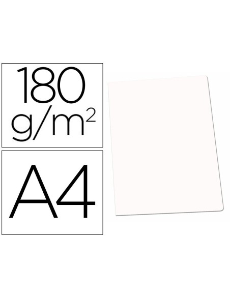 SUBCARPETA CARTULINA GIO DIN A4 BLANCA 180 G/M2