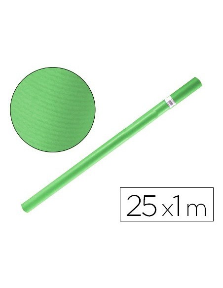 PAPEL KRAFT LIDERPAPEL VERDE ROLLO 25X1 MT