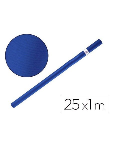 PAPEL KRAFT LIDERPAPEL AZUL AZURITA TURQUESA ROLLO 25X1 MT