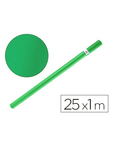 PAPEL KRAFT LIDERPAPEL VERDE MALAQUITA ROLLO 25X1 MT