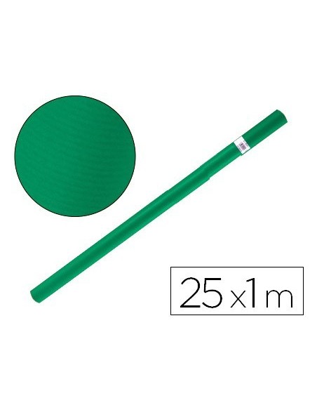 PAPEL KRAFT LIDERPAPEL VERDE MUSGO ROLLO 25X1 MT