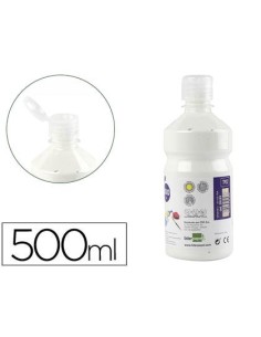 TEMPERA LIQUIDA LIDERPAPEL ESCOLAR 500 ML BLANCO