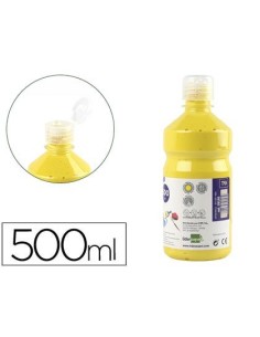 TEMPERA LIQUIDA LIDERPAPEL ESCOLAR 500 ML AMARILLO