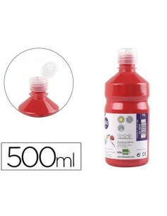 TEMPERA LIQUIDA LIDERPAPEL ESCOLAR 500 ML ROJO