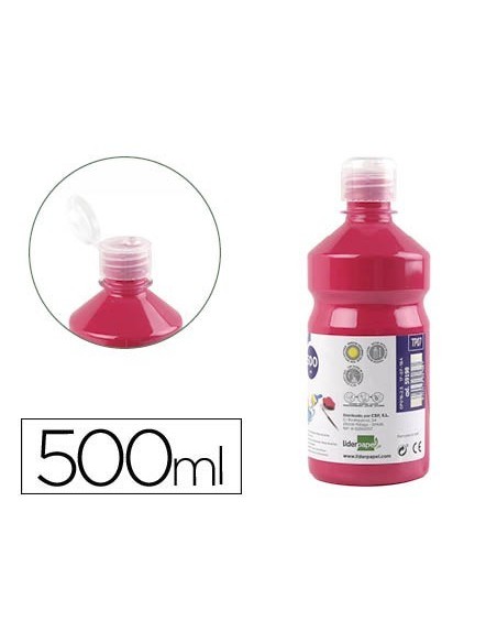 TEMPERA LIQUIDA LIDERPAPEL ESCOLAR 500 ML FUCSIA